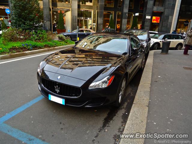 Maserati Quattroporte spotted in Milan, Italy
