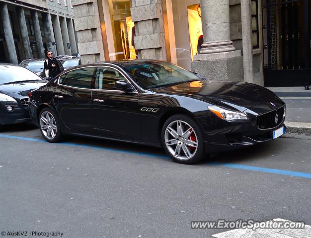 Maserati Quattroporte spotted in Milan, Italy