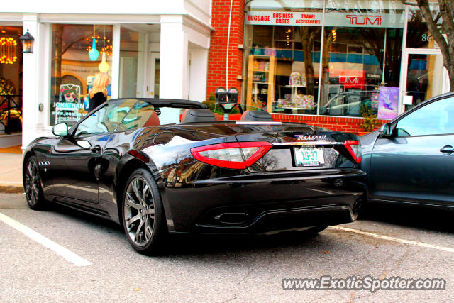 Maserati GranCabrio spotted in Greenwich, Connecticut