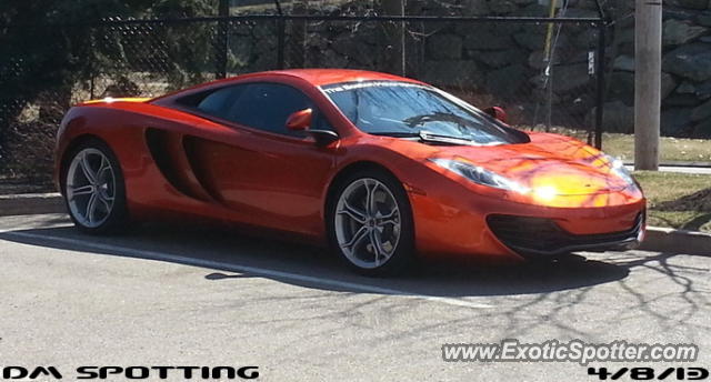 Mclaren MP4-12C spotted in Nedham, Massachusetts
