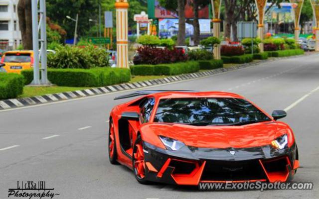 Lamborghini Aventador spotted in Ipoh, Malaysia