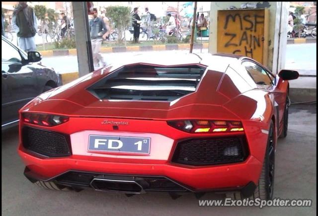 Lamborghini Aventador spotted in Faisalabad, Pakistan