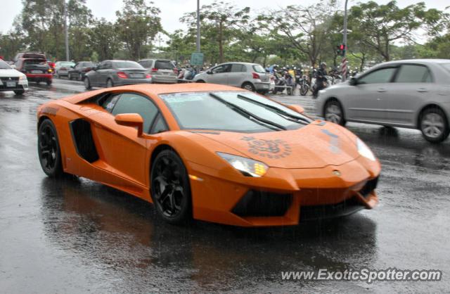 Lamborghini Aventador spotted in Tainan, Taiwan