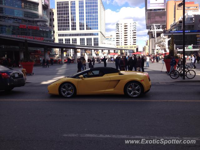 Lamborghini Gallardo spotted in Toronto, Ontario, Canada