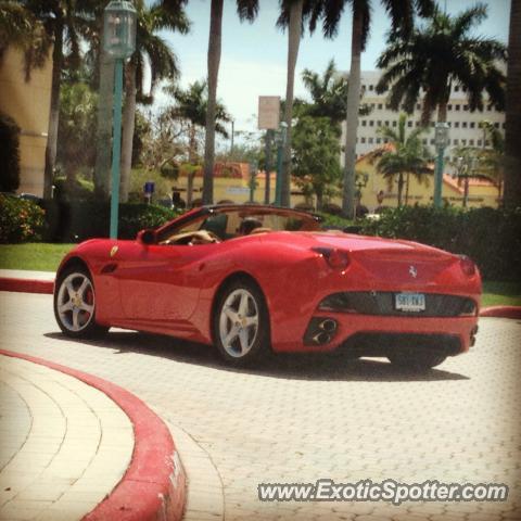 Ferrari California spotted in Boca Raton, Florida