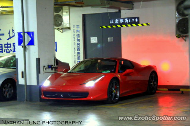 Ferrari 458 Italia spotted in Shanghai, China