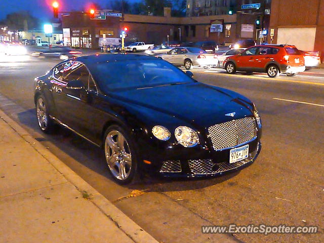 Bentley Continental spotted in Minneapolis, Minnesota