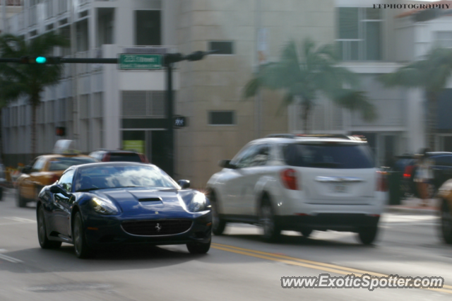 Ferrari California spotted in Miami, Florida