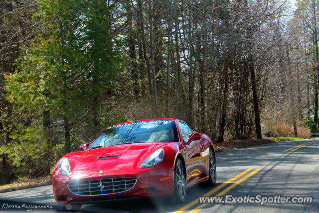 Ferrari California spotted in Ridgefield, Connecticut