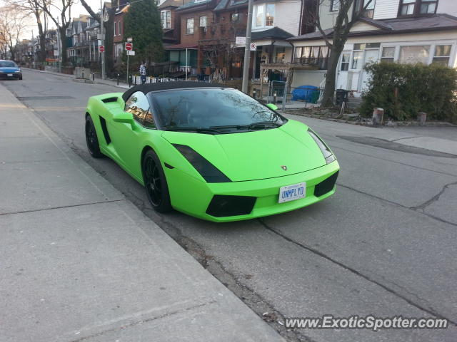 Lamborghini Gallardo spotted in Toronto, Canada
