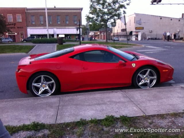 Ferrari 458 Italia spotted in Cookeville, Tennessee