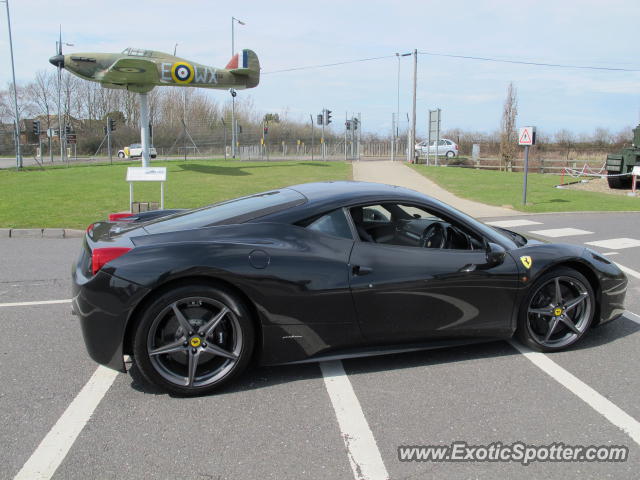 Ferrari 458 Italia spotted in Duxford, United Kingdom