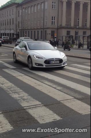 Tesla Model S spotted in København, Denmark