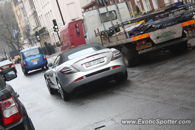 Mercedes SLR spotted in London, United Kingdom