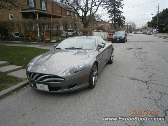 Aston Martin DB9 spotted in Toronto, Canada
