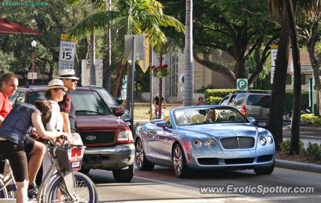 Bentley Continental spotted in Coconut Grove, Florida