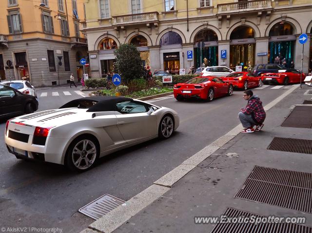 Ferrari 458 Italia spotted in Milan, Italy