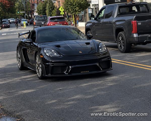 Porsche Cayman GT4 RS spotted in New Hope, Pennsylvania