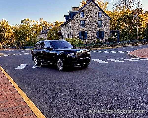 Rolls-Royce Cullinan spotted in New Hope, Pennsylvania